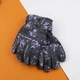 Перчатки болоневые лыжные на 4-5-6 лет с мишками (арт. 22-12-55) серый - изображение 1