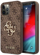 Etui Guess Big Metal Logo do Apple iPhone 12/12 Pro Brown (3666339004545) - obraz 1