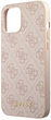 Панель Guess 4G Metal Gold Logo для Apple iPhone 12/12 Pro Рожевий (3666339005085) - зображення 2