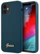 Панель Guess Metal Logo Script для Apple iPhone 12 mini Синій (3700740494608) - зображення 1