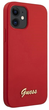 Etui Guess Metal Logo Script do Apple iPhone 12 mini Red (3700740494639) - obraz 1