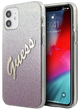 Панель Guess Glitter Gradient Script для Apple iPhone 12 mini Рожева (3700740494769) - зображення 1