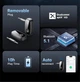 Адаптер Bluetooth 5.1 Ugreen CM279 приемник с аккумулятором и микрофоном Чорний (70304) - зображення 6