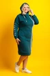 Сукня Zeta-m трикотаж тринитка колір бірюза розмір 54 - зображення 4