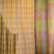 Органза жатая тюль клетки и полосы желто-красно-оранжевые, ш.280 (30528.005) - изображение 1