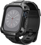 Ремінець + чохол Spigen Tough Armor Pro ACS05237 для Apple Watch Series 7/8/9 45 мм Black (8809811866636) - зображення 1