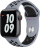 Pasek Apple Nike Sport Brand MG3V3ZM/A do Apple Watch Series 1/2/3/4/5/6/7/8/SE/SE2 38-41 mm Szaro-Czarny (190199898912) - obraz 2