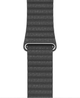 Pasek Apple Leather Loop Band MXAC2AM/A do Apple Watch Series 1/2/3/4/5/6/7/SE2 42-45 mm Czarny (190199412965) - obraz 2