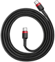 Кабель Baseus Cafule Cable Type-C to Type-C PD 20W 1m CATLKLF-91&nbsp;Red-Black - зображення 2