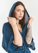 Халат женский Buldans. Bianca indigo-L/XL - изображение 2
