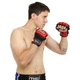 Рукавички для змішаних єдиноборств шкіряні Fairtex 0582 XL Red-Black - зображення 6