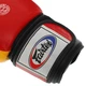 Перчатки для бокса кожаные на липучке Fairtex 065 10 унций Red-Yellow - изображение 5