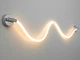 Настінно-стельовий LED світильник шланг Ropelight для спальні, хром, 18W 9601-CH - зображення 3