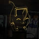 Акриловый светильник-ночник Chainsaw Man 2 желтый tty-n002294 - изображение 1