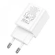 Зарядне мережеве Hoco N28 USB+Type-C PD20W+QC3.0 швидка зарядка Білий - зображення 3