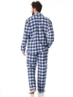 Мужская пижама брюки фланель Key MNS 426 синий M XL - изображение 2