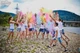 Фарба Холі Holi Fest набір 100 пакетів пакети 100 грам 10 кольорів - зображення 2