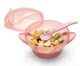 Дорожный набор для кормления от Nuvita тарелка и ложка 6+мес Розовый (NV1421COOLPINK) - изображение 4