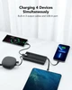 Павербанк Veger C10 10000mAh із вбудованими 4 кабелями Type-C, Micro USB, Type-A, Iphone 5V2.4A Output - зображення 2