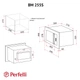 Встраиваемая микроволновая печь Perfelli BM 255S GLW - изображение 17