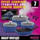 Набор кастрюль Benson BN-387 7 пр. с антипригарным покрытием + 1 сковорода Синий - изображение 3
