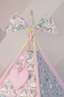 Большая Палатка-Вигвам WIGWAMHOME Единороги 150х150х200см розовая - изображение 5