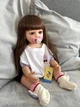 Лялька Реборн Reborn 55 см вушка зайчик силіконова NPK DOLL - зображення 2