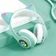 Беспроводные Bluetooth наушники Cat VIV-23M Li-pol 400 мАч кошачьи ушки Бирюзовые - изображение 1