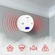 Датчик угарного газа Maltec SafeSensor1000 (110643) 10 х 10 х 3,7 на батарейках АА 3 шт РК-дисплей Белый - изображение 9
