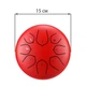 Глюкофон 6" (15см) 8 нот Hluru Huashu THD8-6 Red Carbon Steel Tongue Drum - зображення 5