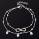 Браслет на ногу (анклет) Primo Infinity - Silver - изображение 4