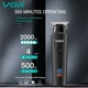 Беспроводной аккумуляторный окантовочный триммер VGR V 9З7 машинка для стрижки волос и бороды с насадками - изображение 6