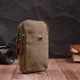 Компактна вертикальна сумка на пояс із текстилю Vintage Оливковий для міського стилю (bg222fash24) - зображення 9