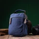 Удобная небольшая Мужская сумка из плотного текстиля VINTAGE Bag 22221 Синий - изображение 8