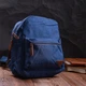 Текстильный удобный молодежный рюкзак унисекс VINTAGE Backpack 22244 Синий - изображение 7