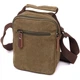 Интересная небольшая Мужская сумка из плотного текстиля VINTAGE Bag 22219 Оливковый - изображение 2