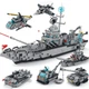 Конструктор Военный корабль 6в1 LELEBROTHER 8734 WARSHIP, 1560 деталей - изображение 1