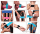 Кинезио тейп (кинезиологический тейп) Kinesiology Tape 5см х 5м бежевый (телесный) - изображение 6