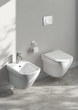 Унитаз подвесной CERSANIT Larga СЕТ В332 EW CleanOn S701-473 прямоугольный с сиденьем Soft Close SLIM WRAP дюропласт и функцией простого снятия - изображение 2