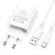 Блок питания и кабель BOROFONE BA74A Aspirer single port charger set Type-C белые - изображение 6