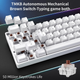 Механическая игровая клавиатура Dierya 60% с переключателями Clicky, Type-C, 61 клавиша (раскладка США, QWERTY, Brown Switch) белый - изображение 3