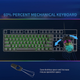 Механическая игровая клавиатура Dierya 60% с механическими переключателями Clicky, Type-C, 61 клавиша (раскладка США, QWERTY, Red switch) черный - изображение 6