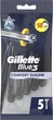 Набор одноразовых станков для бритья, 5 шт. - Gillette Blue 3 Comfort Slalom 5шт (1223997-138876) - изображение 1