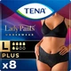Урологічні труси для жінок Lady Pants Plus L, чорні, 8 шт. - Tena 8шт (1210895-145578) - зображення 1