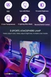Розумний світлодіодний нічник RGB-O 25см настільна атмосферна лампа з пультом та bluetooth підключенням до смартфона (світіння в ритм музики) - зображення 5