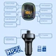 Автомобільний Fm модулятор Wekome WP-C39 Чорний ABS-пластик Bluetooth 5.1 - зображення 5