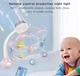 Музыкальный мобиль на аккумуляторе Baby Bell Teddy Bear 3 в 1 с ночником, проектором и пультом управления Мишки на веточках розовый - изображение 5