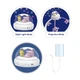 Музыкальный мобиль на аккумуляторе Baby Bell Teddy Bear 3 в 1 с ночником, проектором и пультом управления Мишки на кольцах серый - изображение 5