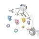 Музыкальный мобиль на аккумуляторе Baby Bell Teddy Bear 3 в 1 с ночником, проектором и пультом управления Мишки на веточках серый - изображение 1