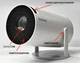 Открытый портативный проектор Magcubic Transpeed Projector 4K Android 11/ WiFi 6 / Bluetooth 5.0 Домашний кинотеатр - изображение 6